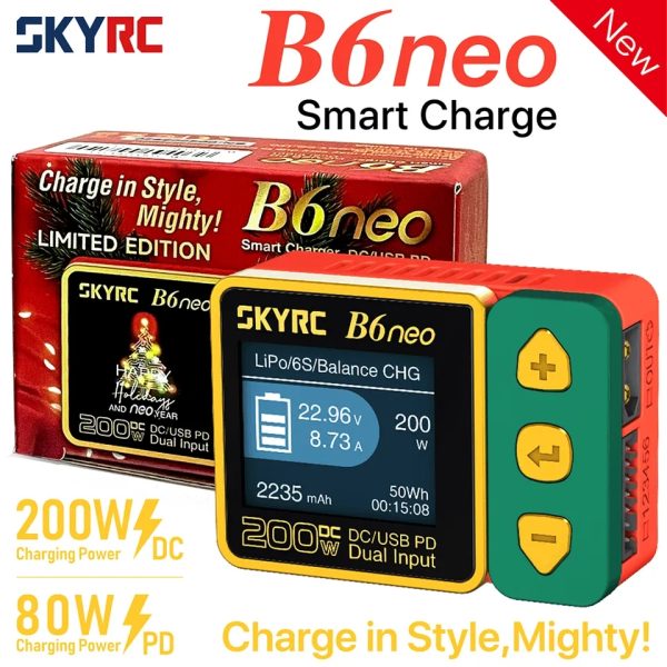 2023 SkyRC B6neo Smart Charger DC 200W PD 80W Battery Balance